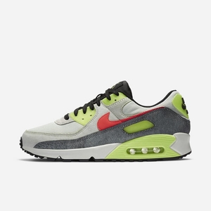 Basket Nike Air Max 90 N7 Beige 0269-574 Spruce Aura/Ghost Green/Black/Flash Crimson Homme | OWG-59223317